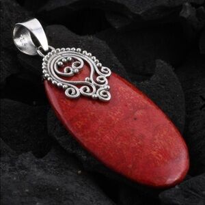Sponge Coral Pendant in Sterling Silver